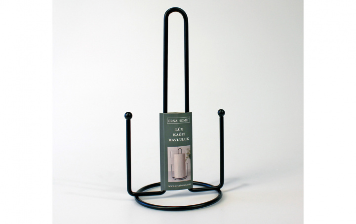 Hushållspappershållare Mattsvart i gruppen Hushåll & Kök / Kökstillbehör / Krokar & Hyllor hos Campingvaruhuset i Norden AB (80707)