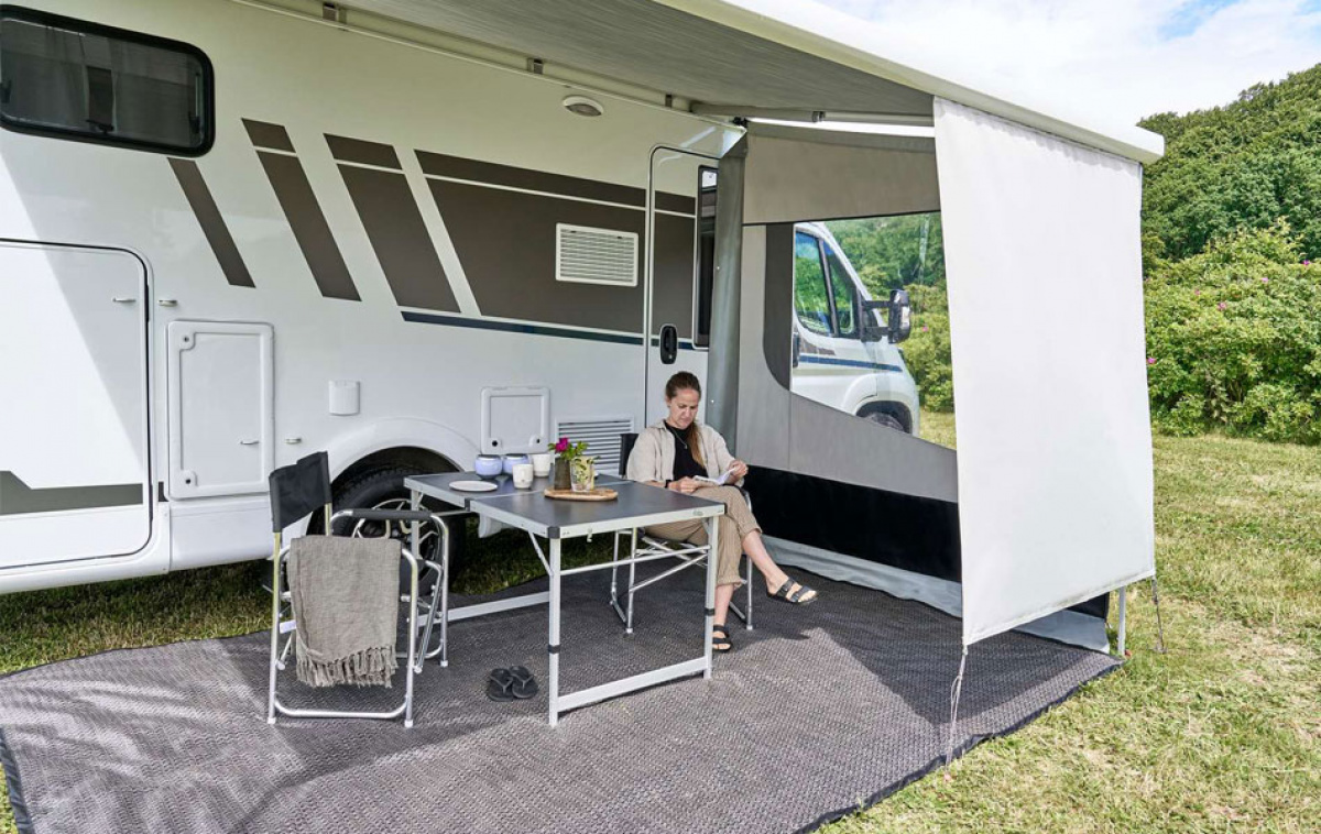 Isabella Frontgardin Shade 144x170 cm i gruppen Förtält & Markiser / Markiser / Husvagnsmarkiser / Front & Gavlar Husvagnsmarkiser / Sidor & Fronter Caravanstore XL hos Campingvaruhuset i Norden AB (80770)