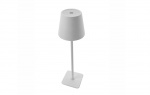 Bordslampa Stolpe Vit USB-Laddning