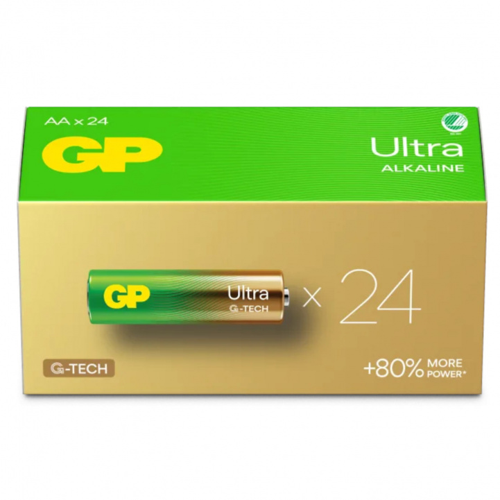 Batteri GP Ultra Alkaline AA 24-pack i gruppen Husvagn & Husbil / Elektronik / Batterier & Omvandlare / Batterier hos Campingvaruhuset i Norden AB (80800)