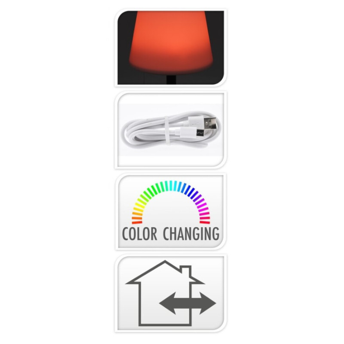 Bordsbelysning Färgskiftande i gruppen Hem & Inredning / Belysning & Lyktor hos Campingvaruhuset i Norden AB (80914)