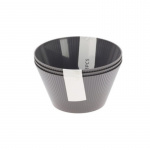 Skål Stripe 12cm i Plast 3-pack Skål Stripe 12cm i Plast 3-pack