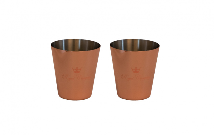 Royal Camping Shotglas Kopparpläterad 2-pack i gruppen Hushåll & Kök / Glas & Muggar / Nubbe-Shotglas hos Campingvaruhuset i Norden AB (80969)