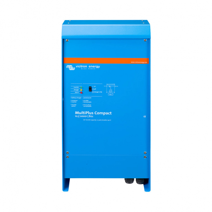 Victron Laddare/Inverter MultiPlus 12/2000/80-32 230V VE.Bus i gruppen Husvagn & Husbil / Elektronik / Batterier & Omvandlare / Inverter & Omformare hos Campingvaruhuset i Norden AB (81198)