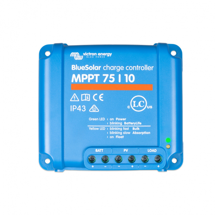 Victron Solcellsregulator BlueSolar MPPT 75/10 i gruppen Husvagn & Husbil / Elektronik / Solpaneler / Solcellsregulatorer / MPPT hos Campingvaruhuset i Norden AB (81218)