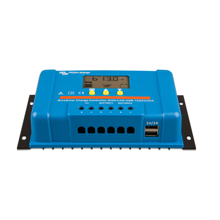Victron Solcellsregulator BlueSolar PWM-LCD&USB 12/24V-30A i gruppen Husvagn & Husbil / Elektronik / Solpaneler / Solcellsregulatorer / PWM hos Campingvaruhuset i Norden AB (81223)