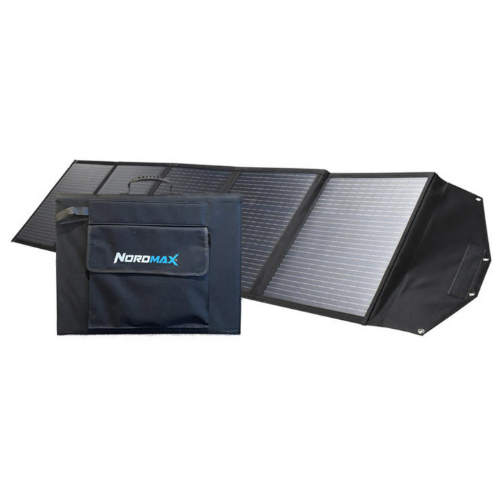 Nordmax Solpanel 200W Portabel i gruppen Husvagn & Husbil / Elektronik / Solpaneler hos Campingvaruhuset i Norden AB (81456)