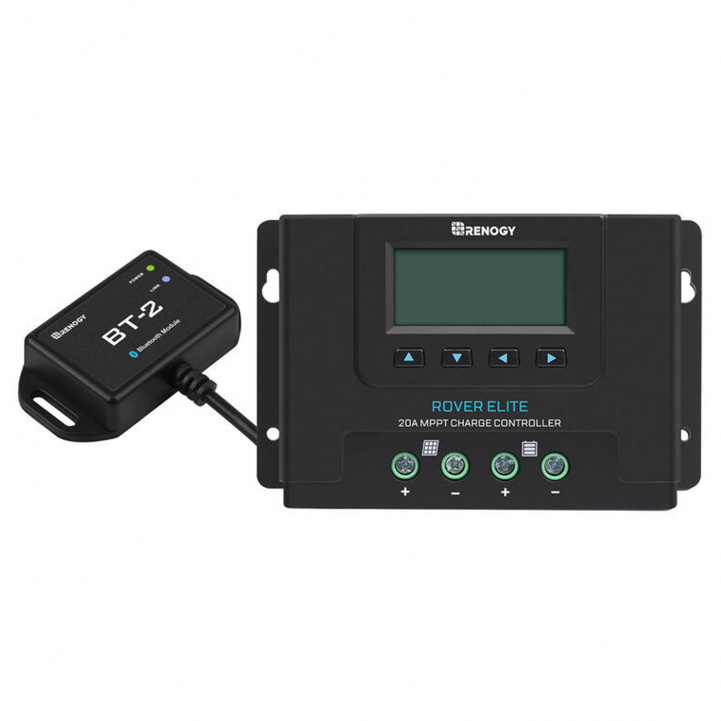 Renogy Rover Elite Regulator MPPT 20A Bluetooth i gruppen Husvagn & Husbil / Elektronik / Solpaneler / Solcellsregulatorer / MPPT hos Campingvaruhuset i Norden AB (81462)