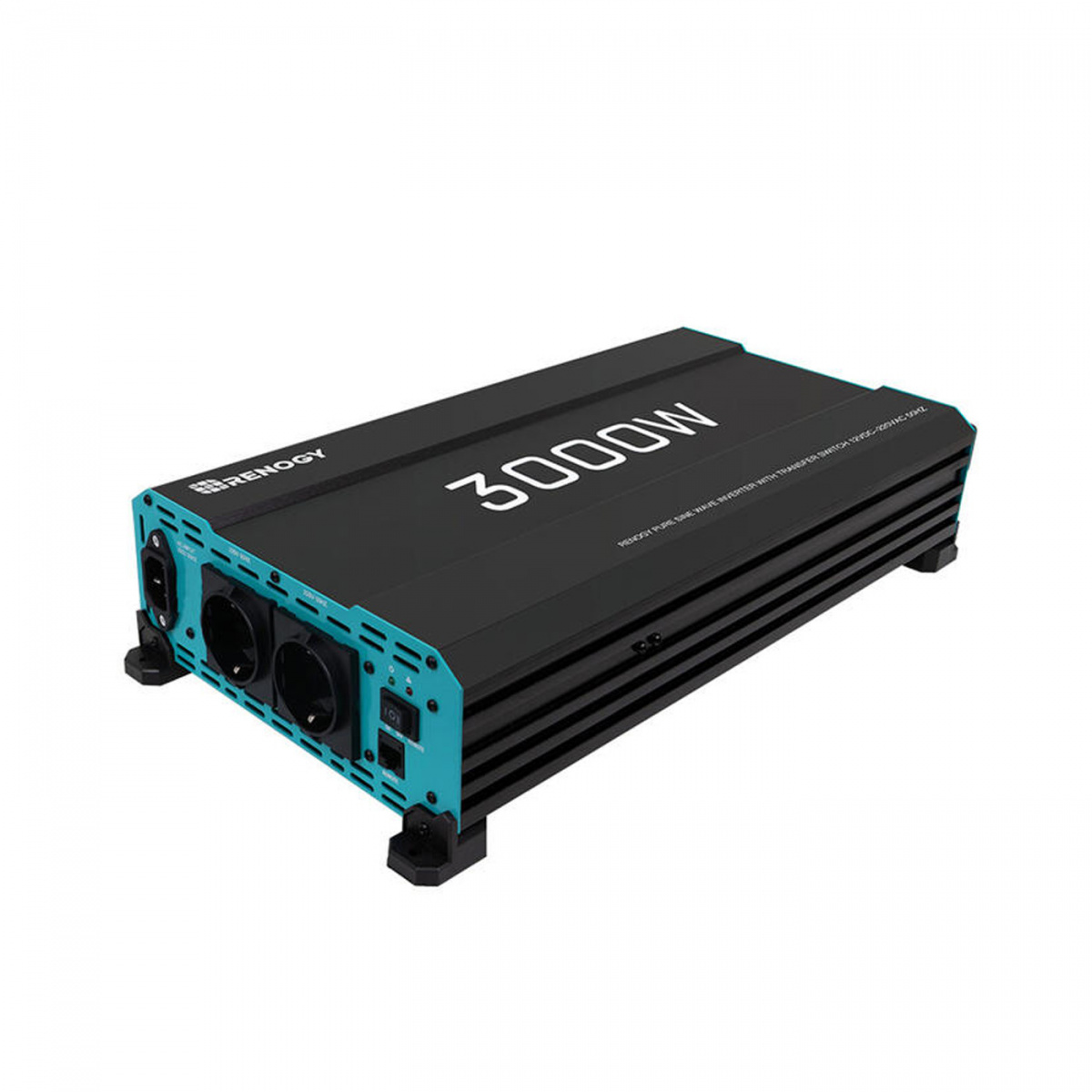Renogy Omformare/UPS 12V 3000W Ren Sinus i gruppen Husvagn & Husbil / Elektronik / Batterier & Omvandlare / Inverter & Omformare / Omvandlare 12V Till 230V hos Campingvaruhuset i Norden AB (81471)