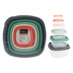 Förvaringslådor Med Lock 6-Pack