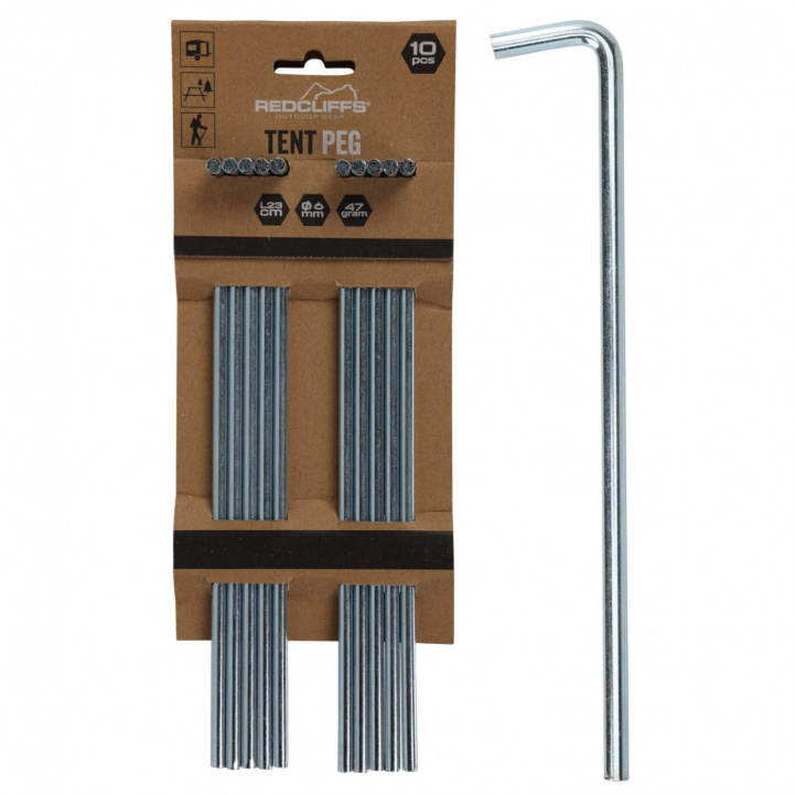 Tältpinnar i Metall 10-pack i gruppen Förtält & Markiser / Tillbehör-Reservdelar / Stativdelar hos Campingvaruhuset i Norden AB (81671)