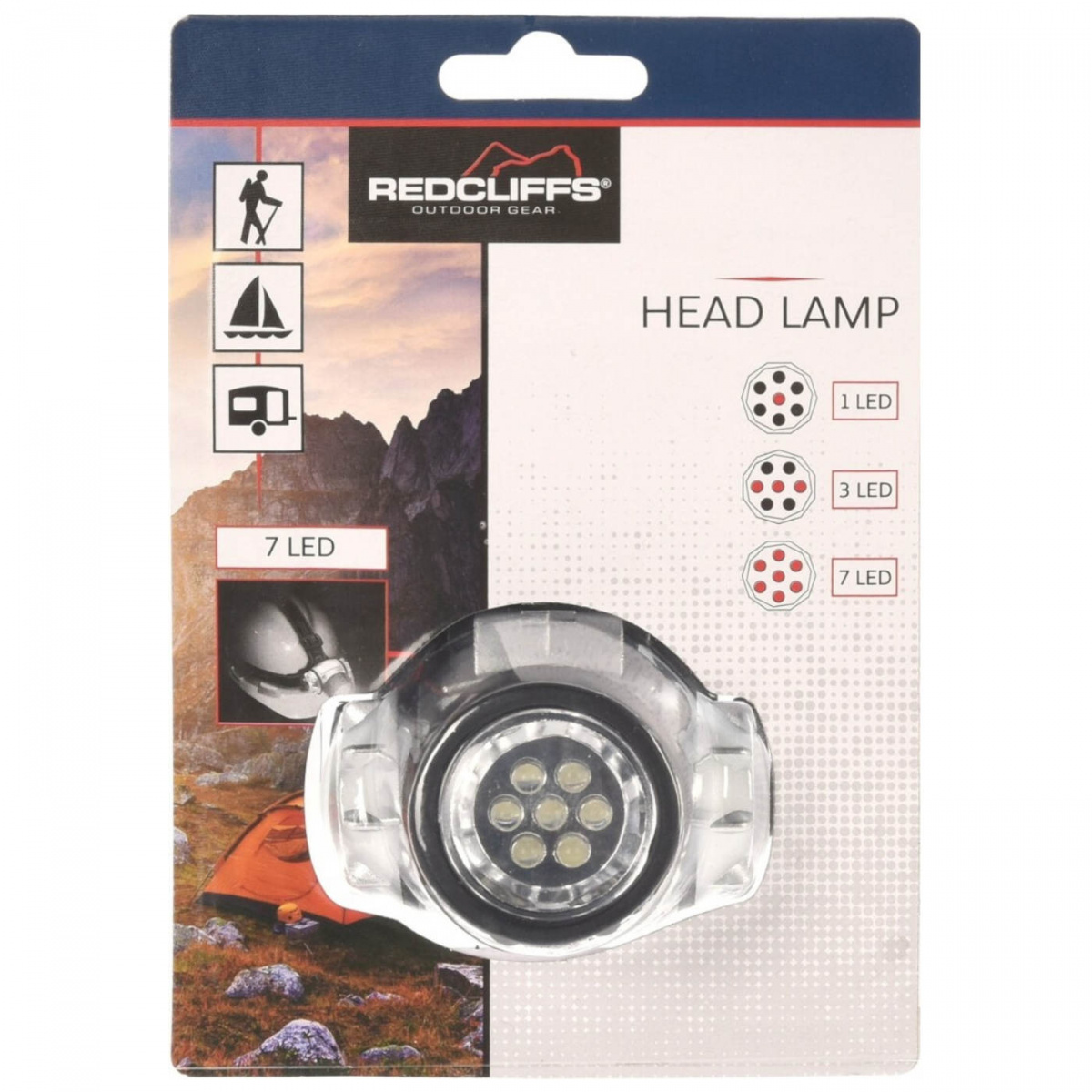 Redcliffs Pannlampa Silver-Svart i gruppen Hem & Inredning / Belysning & Lyktor hos Campingvaruhuset i Norden AB (81841)