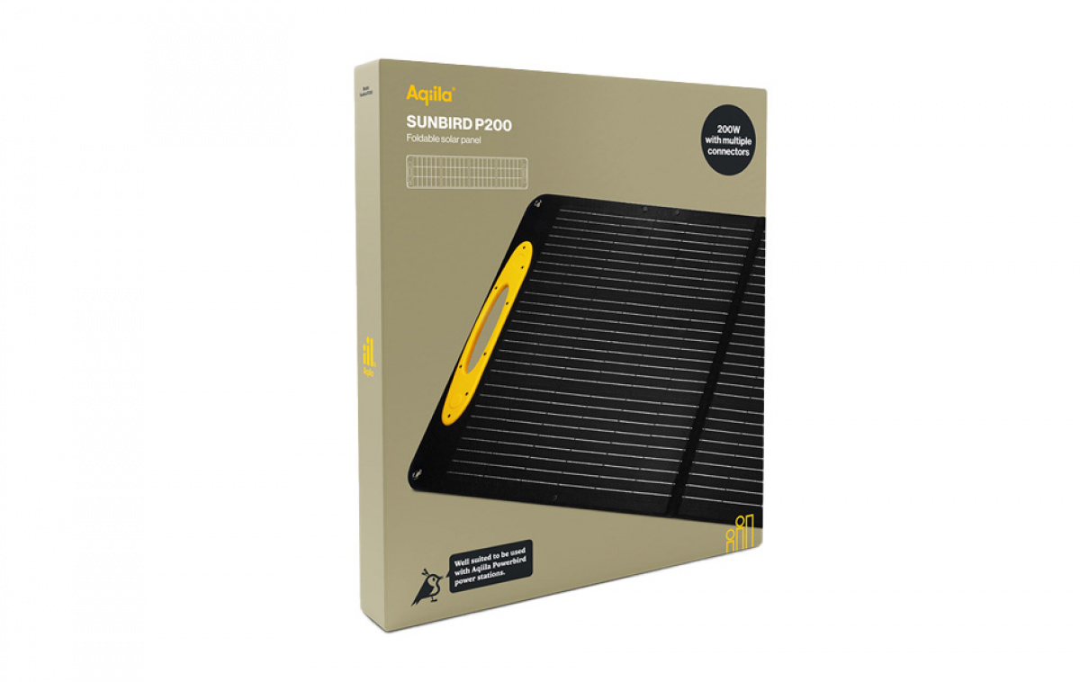 Aqiila 200W Solar Panel Portabel i gruppen Husvagn & Husbil / Elektronik / Solpaneler hos Campingvaruhuset i Norden AB (82316)