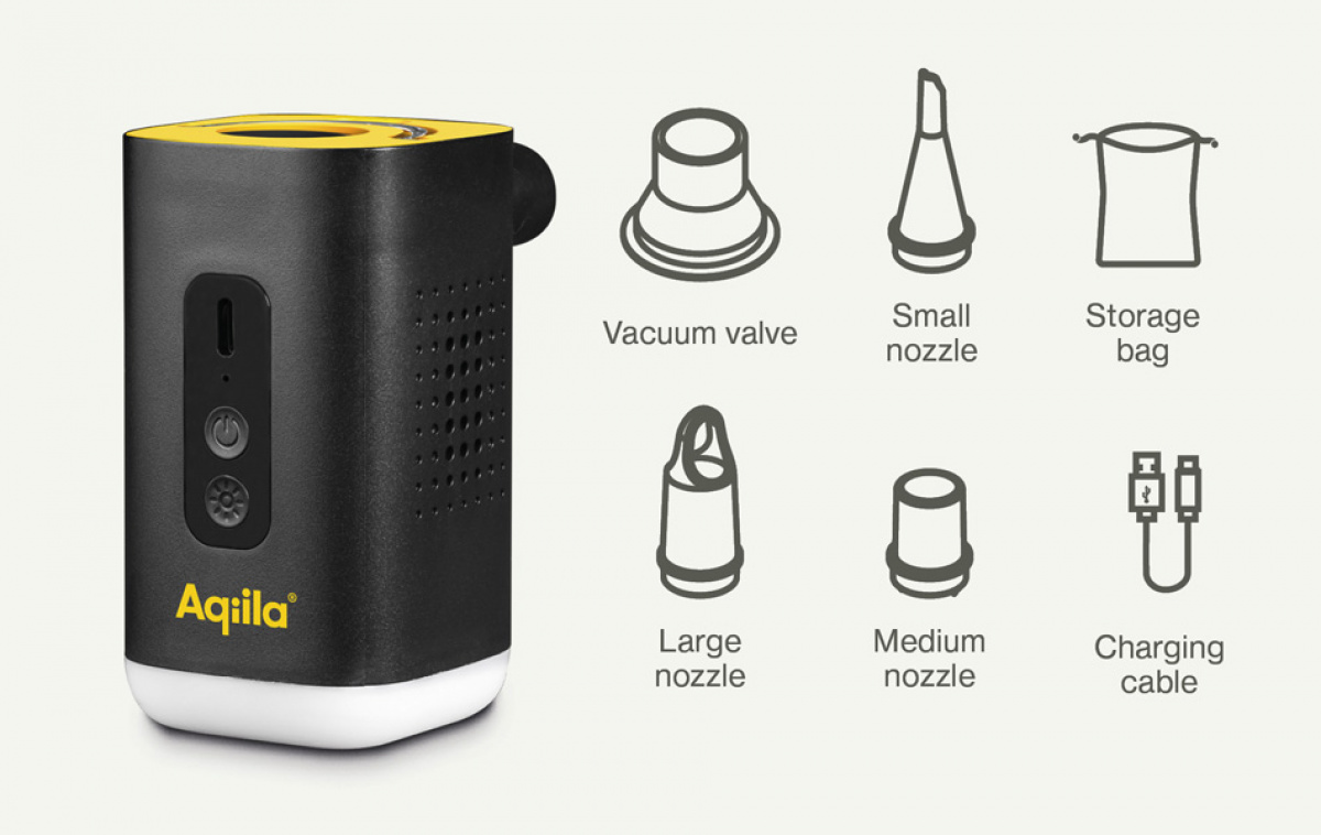 Aqiila Airbird 2 pump 3in1 i gruppen Övrigt / För Bilen hos Campingvaruhuset i Norden AB (82317)