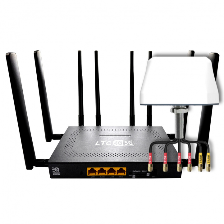  LTC 5G Router Och Antennpaket i gruppen Husvagn & Husbil / Elektronik / Internet & WiFi hos Campingvaruhuset i Norden AB (82339)