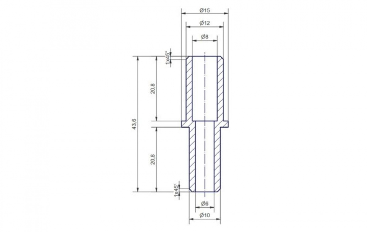 Adapter Rak 10-12mm i gruppen Vatten & Sanitet / Vatten / Vattenkopplingar m.m. / Skarvkopplingar hos Campingvaruhuset i Norden AB (82551)
