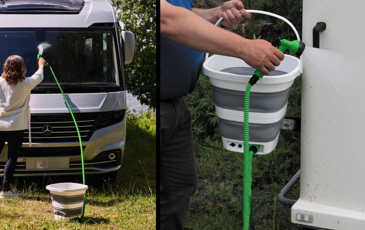 GoCamp Hink med Pump i gruppen Hushåll & Kök / Tvätt, Städ & Disk / Diskbaljor hos Campingvaruhuset i Norden AB (82572)