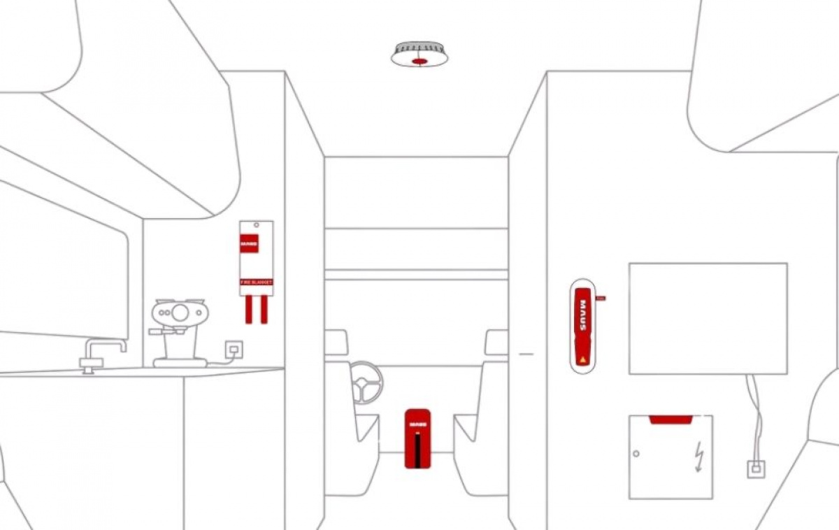 Maus Brandvarnare Rauch i gruppen Övrigt / Säkerhet / Brandsläckare & Brandvarnare hos Campingvaruhuset i Norden AB (82589)