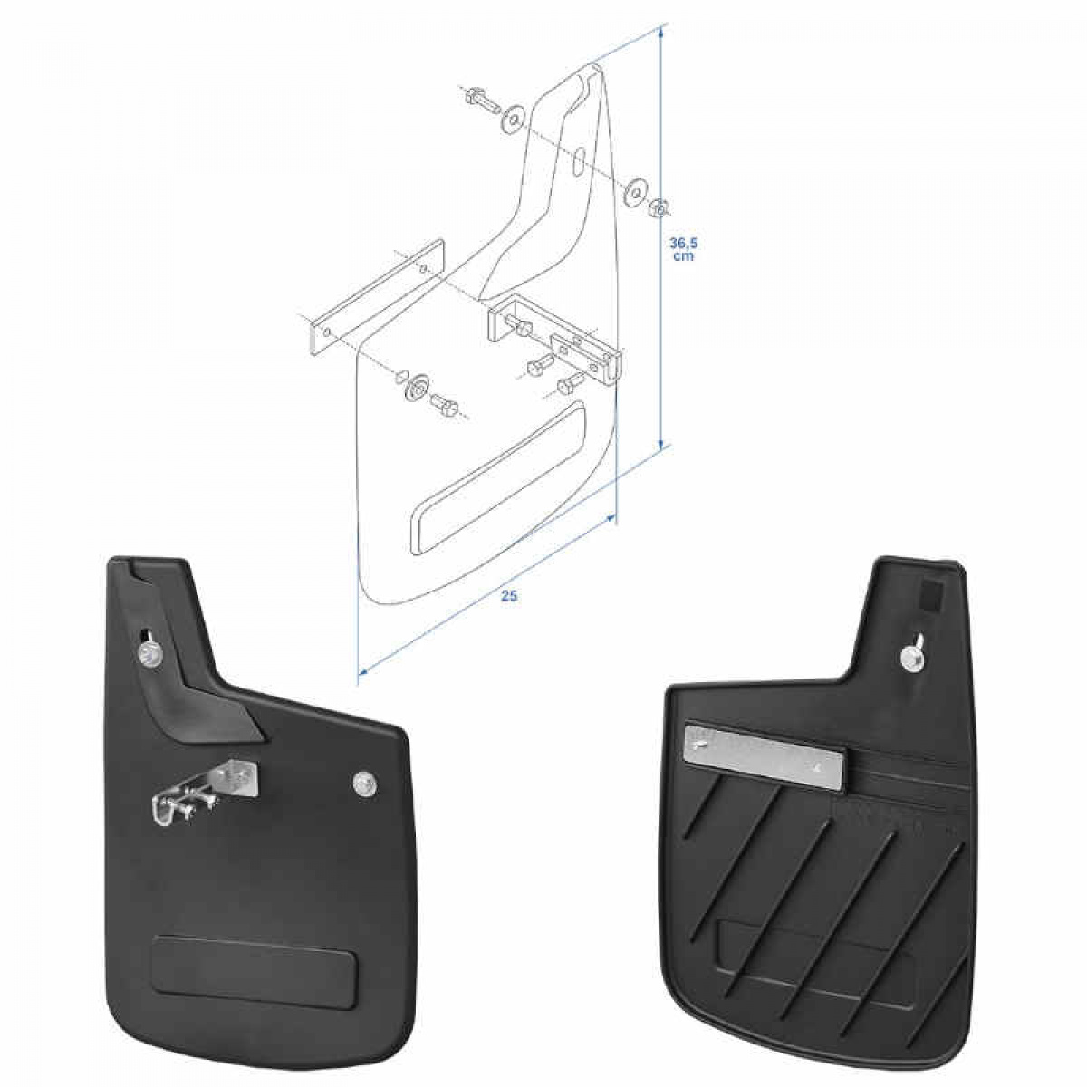 Stänkskydd Bak Fiat Ducato 2006-2014 2st i gruppen Husvagn & Husbil / Chassi / Chassidetaljer / Innerskärmar hos Campingvaruhuset i Norden AB (82733)