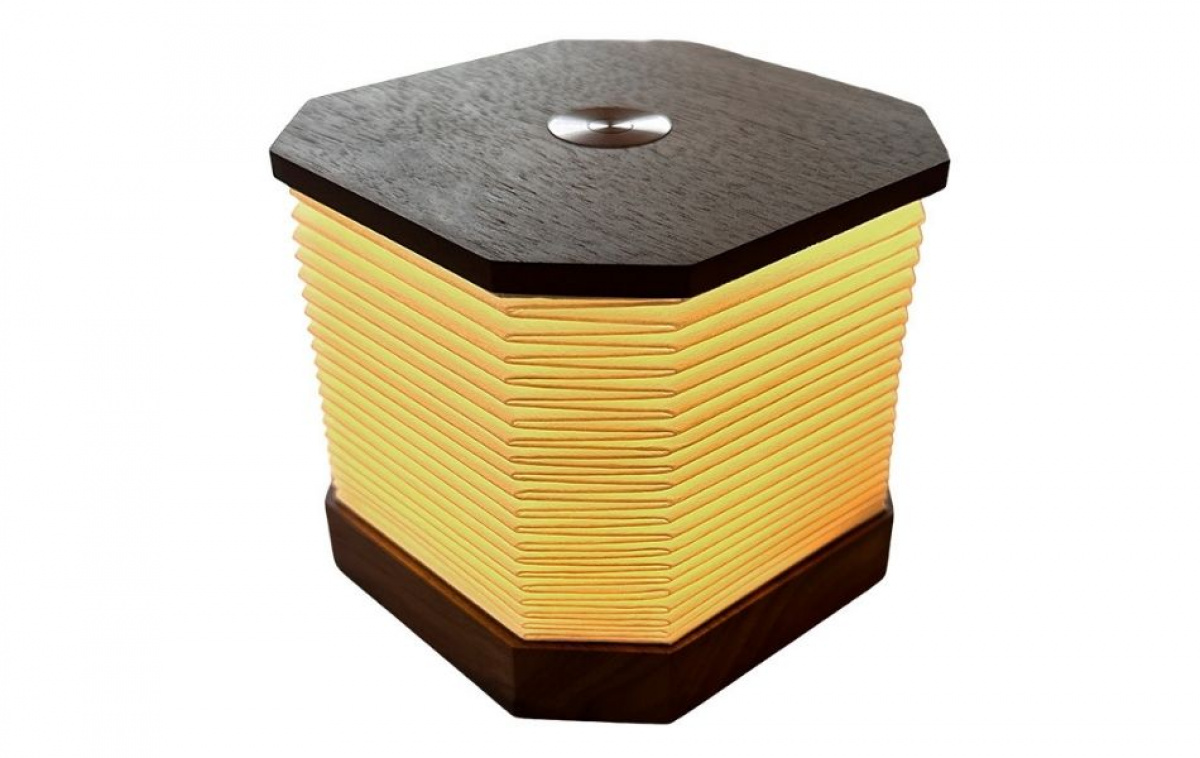 Smart Living Pop-Up Lampa Valnötsträ i gruppen Hem & Inredning / Belysning & Lyktor hos Campingvaruhuset i Norden AB (82758)