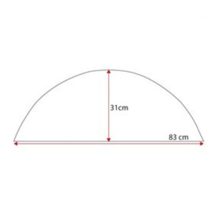 Isabella Hjulhuskappa Enkel Tabbert, Knaus, Weinsberg i gruppen Förtält & Markiser / Tillbehör-Reservdelar / Fickstycke & Kappor / Hjulhuskappor hos Campingvaruhuset i Norden AB (82773)