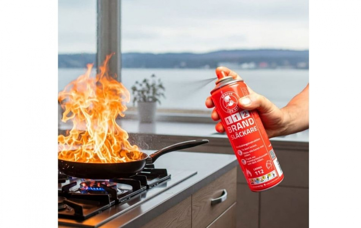 Liten 112 Brandsläckare i gruppen Övrigt / Säkerhet / Brandsläckare & Brandvarnare hos Campingvaruhuset i Norden AB (82786)