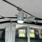 Uppladdningsbar Fläkt Med Lampa