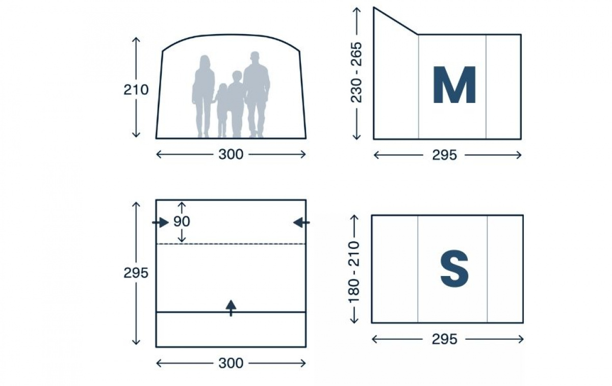 Kampa Traverse DA i gruppen Husvagn & Husbil / Van & Plåtisar / Förtält Van / Stativtält hos Campingvaruhuset i Norden AB (82905)