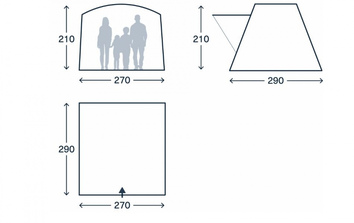 Kampa Tailnest DA i gruppen Förtält & Markiser / Övriga Tält & Campingtält hos Campingvaruhuset i Norden AB (82909)
