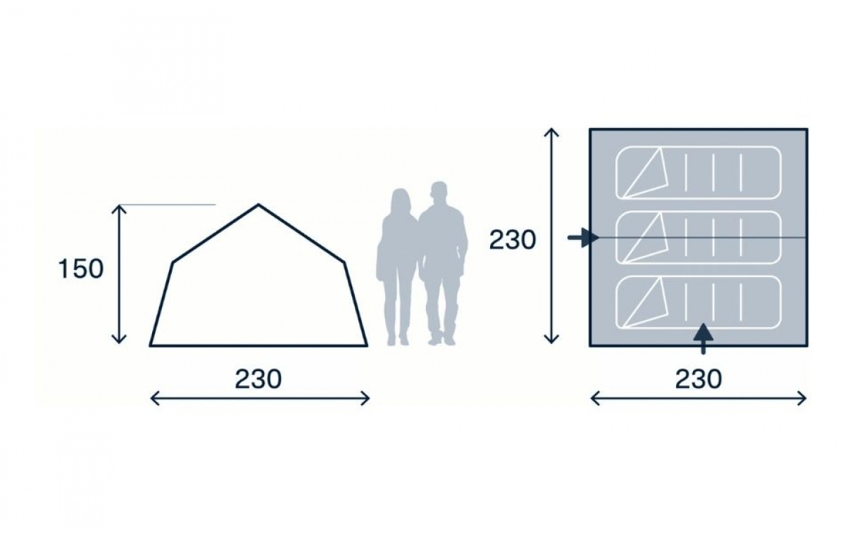 Kampa Stargazer 03 i gruppen Outdoor / Campingtält hos Campingvaruhuset i Norden AB (82928)