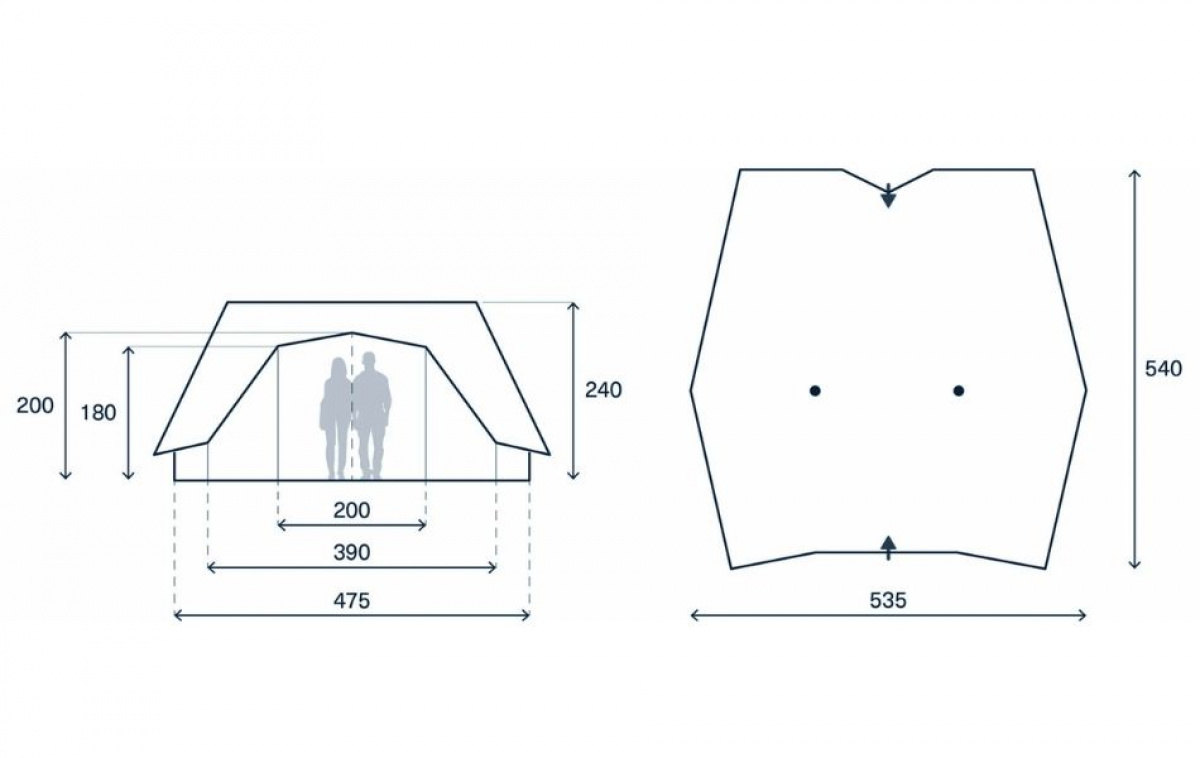 Kampa Wildrest 06 i gruppen Outdoor / Campingtält hos Campingvaruhuset i Norden AB (82933)