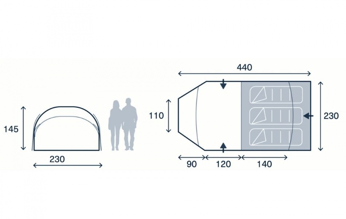 Kampa Wanderlight-K 03 i gruppen Outdoor / Campingtält hos Campingvaruhuset i Norden AB (82935)