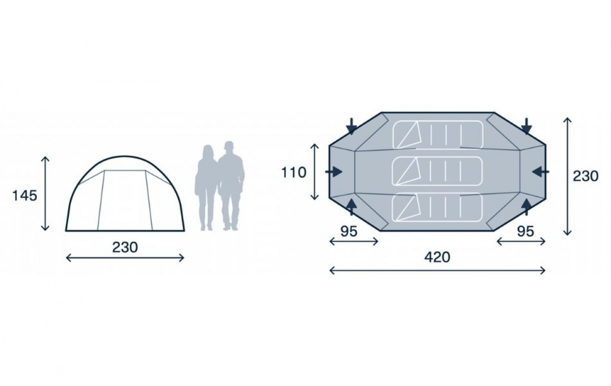 Kampa Mossborn-K 03 i gruppen Outdoor / Campingtält hos Campingvaruhuset i Norden AB (82937)