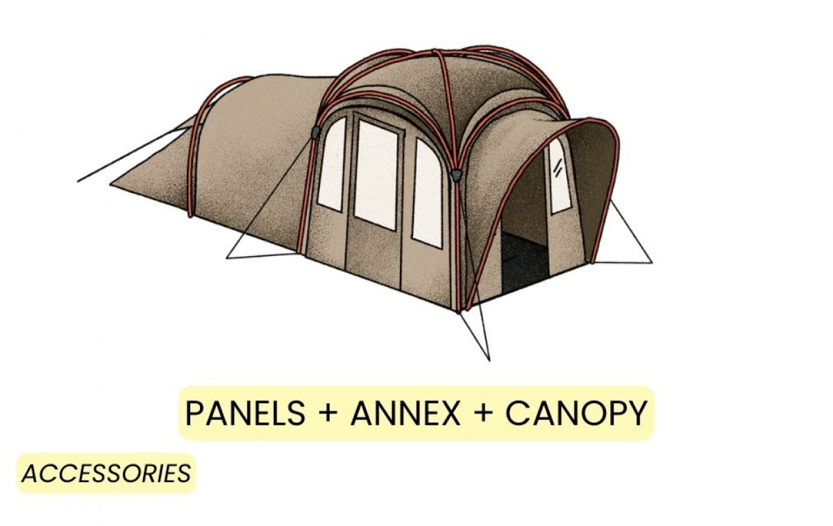 Kampa MOD 250 Dune i gruppen Outdoor / Campingtält hos Campingvaruhuset i Norden AB (82944)