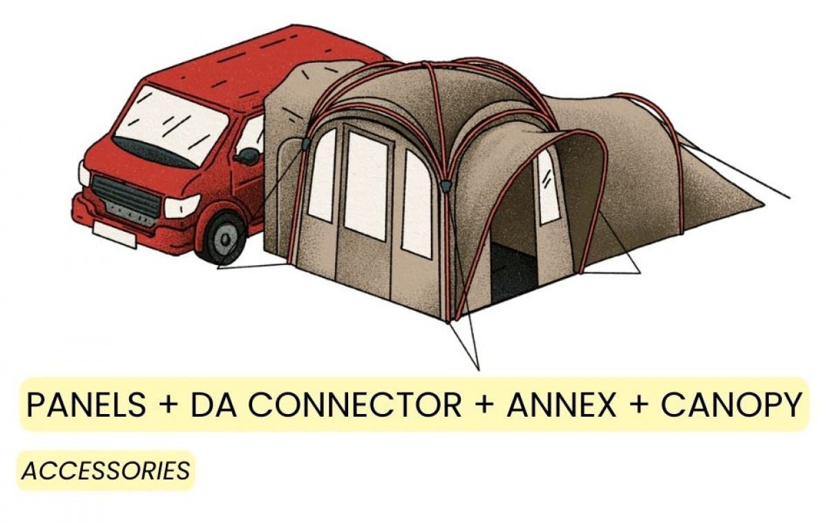 Kampa MOD 250 Dune i gruppen Outdoor / Campingtält hos Campingvaruhuset i Norden AB (82944)