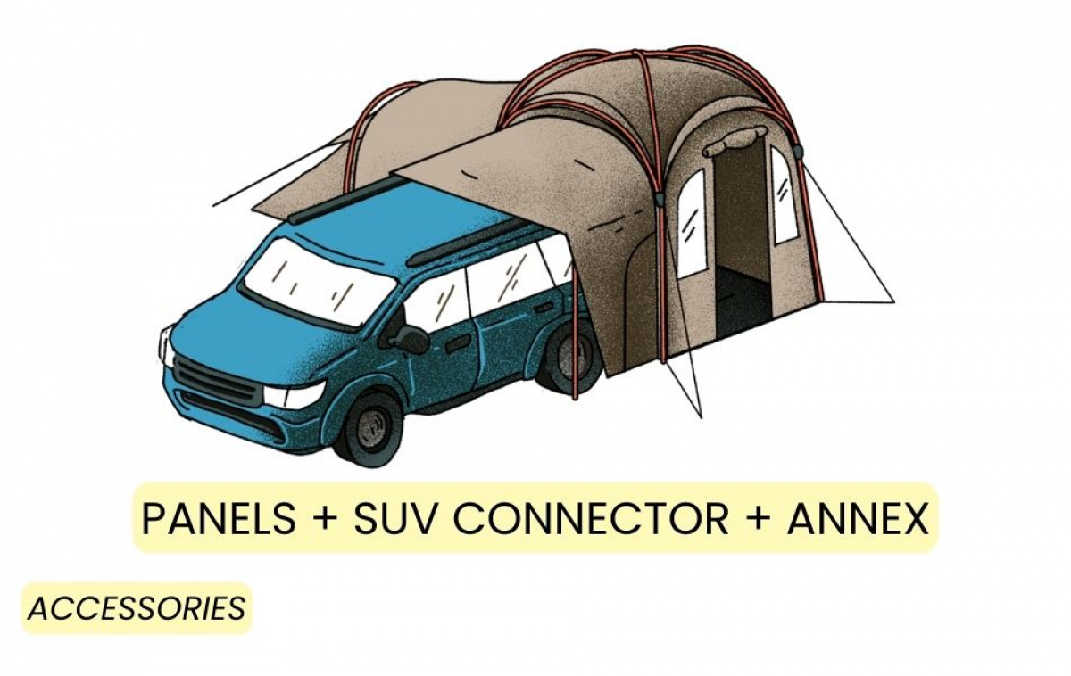 Kampa MOD 250 Dune i gruppen Outdoor / Campingtält hos Campingvaruhuset i Norden AB (82944)