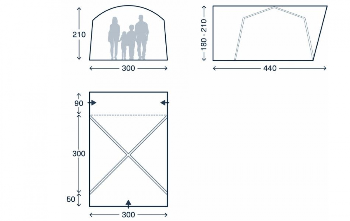 Kampa Roam DA Low i gruppen Husvagn & Husbil / Van & Plåtisar / Förtält Van hos Campingvaruhuset i Norden AB (83019)