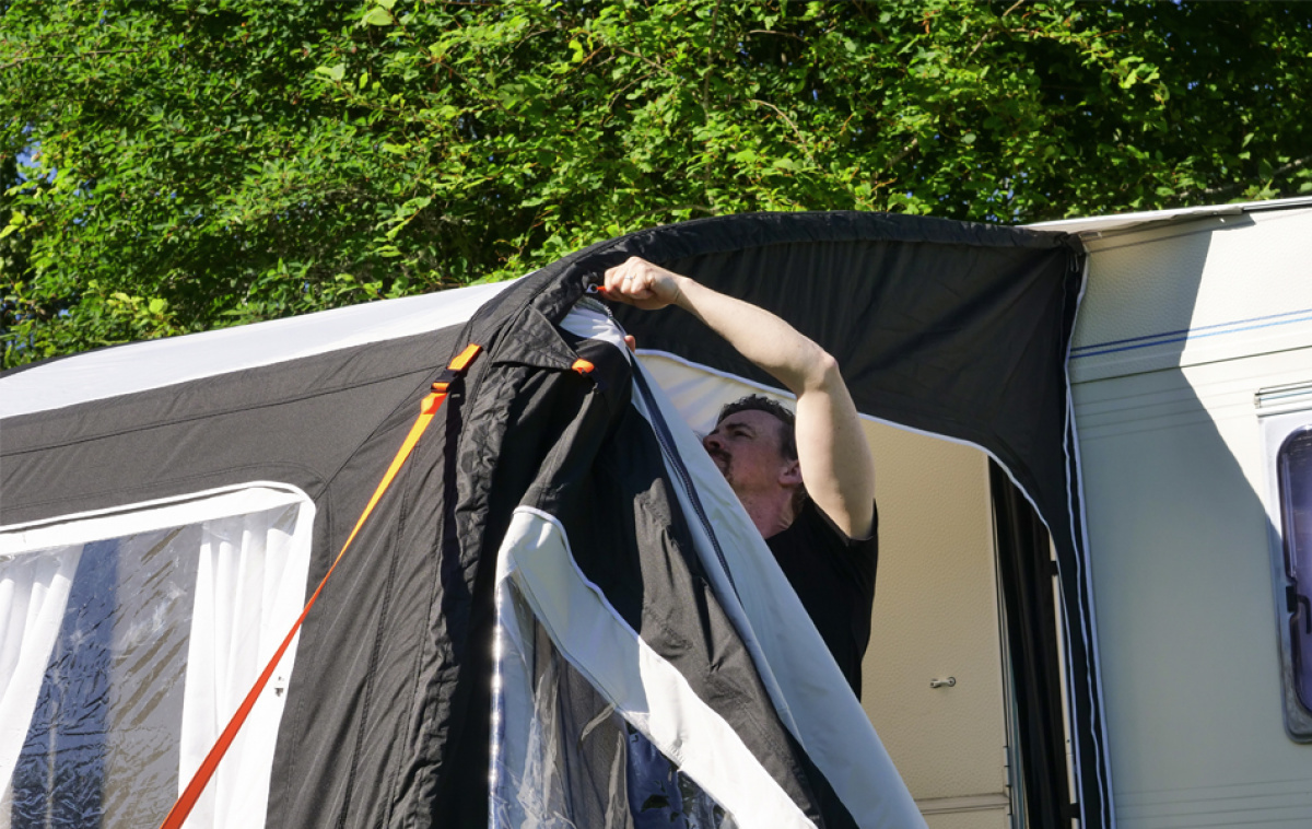 Campella Extension Air Plus 235-250 Vänster - Begagnad i gruppen Fyndhörnan / Begagnat hos Campingvaruhuset i Norden AB (83038)