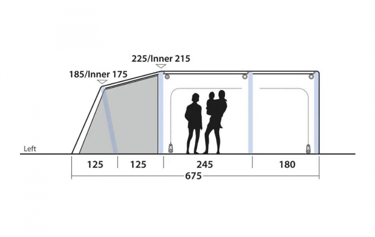 Outwell Boston 6 Air TC i gruppen Outdoor / Campingtält hos Campingvaruhuset i Norden AB (83069)