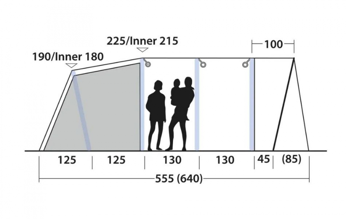 Outwell Florida 6 Air i gruppen Outdoor / Campingtält hos Campingvaruhuset i Norden AB (83071)