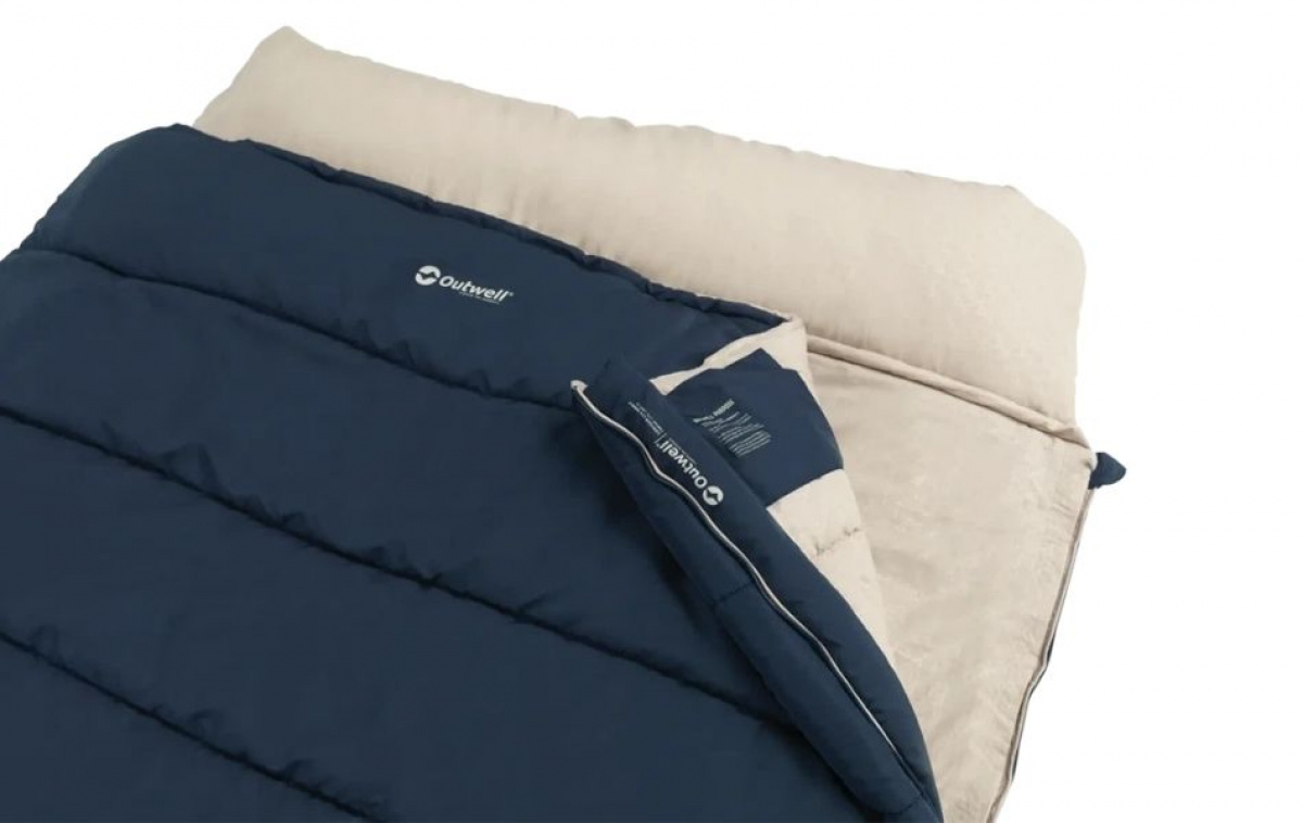 Outwell Sovsäck Contour Lux Double Deep Blue i gruppen Outdoor / Sovutrustning hos Campingvaruhuset i Norden AB (83119)