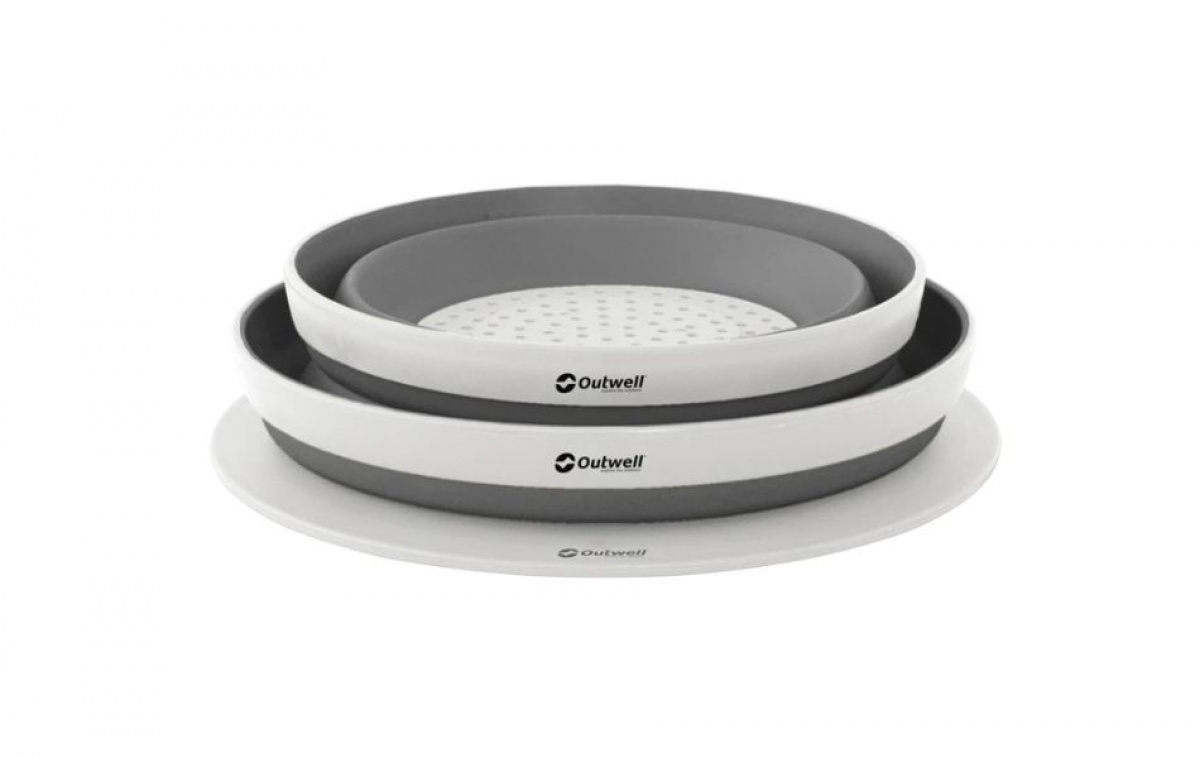 Outwell Skål-och Durkslagset Grey Mist i gruppen Hushåll & Kök / Kökstillbehör / Köksredskap hos Campingvaruhuset i Norden AB (83179)