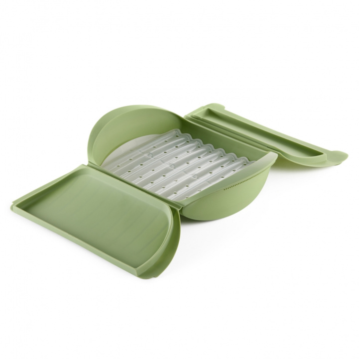 Ångkokare med fat Mikrovågsugn 4 personer i gruppen Hushåll & Kök / Kökstillbehör hos Campingvaruhuset i Norden AB (83558)