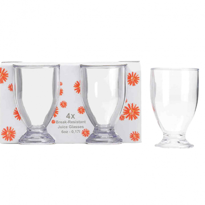 Flamefield Juice Glas Klar 4-Pack i gruppen Hushåll & Kök / Glas & Muggar / Dricksglas hos Campingvaruhuset i Norden AB (83814)