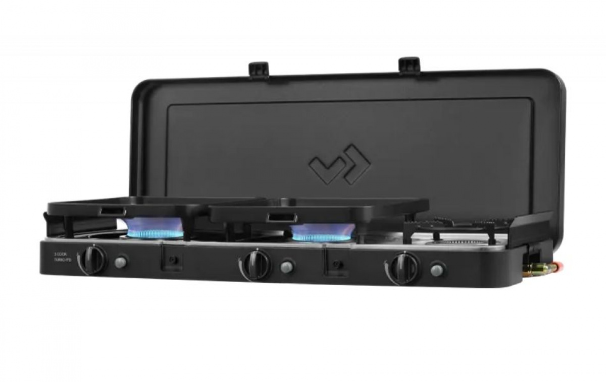 Cadac Gasolkök 3-Cook Turbo FFD Deluxe i gruppen Hushåll & Kök / Köksapparater / Gasolkök hos Campingvaruhuset i Norden AB (83820)