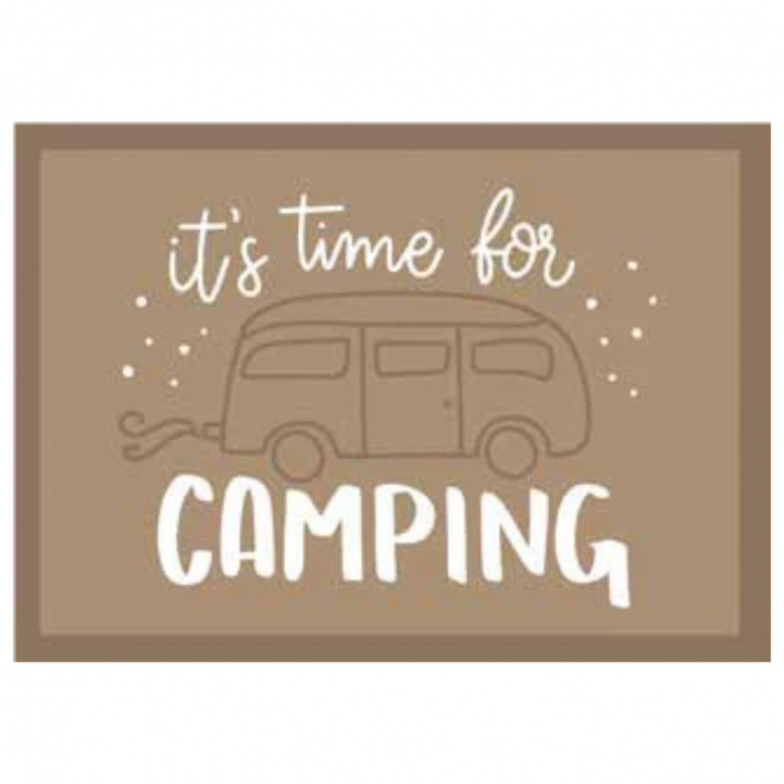 Dörrmatta It´s time For Camping Beige i gruppen Hem & Inredning / Dörrmattor hos Campingvaruhuset i Norden AB (83828)