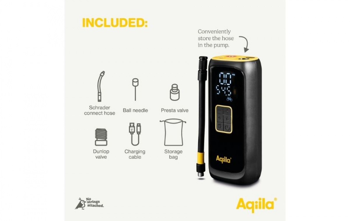Aqiila Airbird C4 Portabel Kompressor 4000mAh Svart i gruppen Övrigt / För Bilen hos Campingvaruhuset i Norden AB (83992)