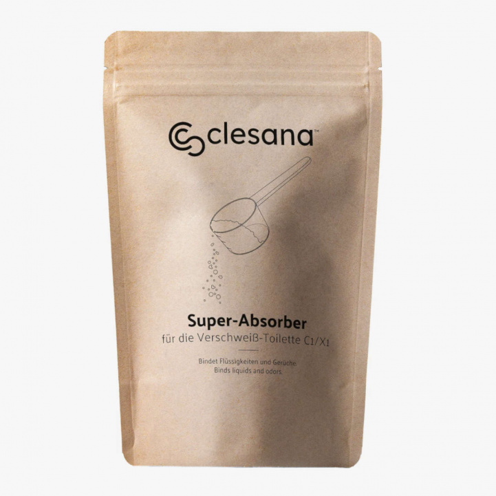 Clesana Super Absorber C1/X1 1kg i gruppen Vatten & Sanitet / Toalett / Campingtoalett / Tillbehör till Campingtoaletter hos Campingvaruhuset i Norden AB (84054)