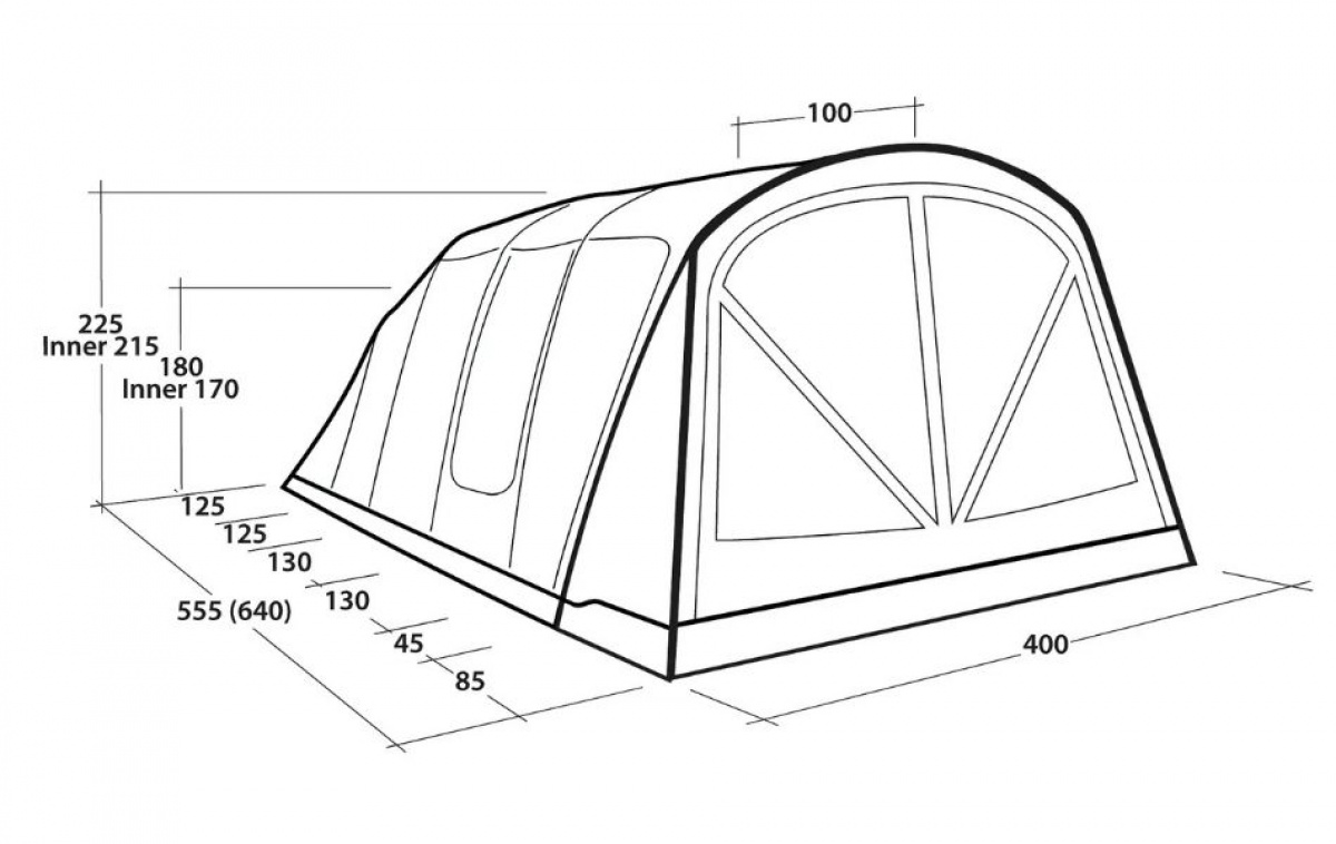 Outwell Alabama 6 Air TC i gruppen Outdoor / Campingtält / Familjetält hos Campingvaruhuset i Norden AB (84151)