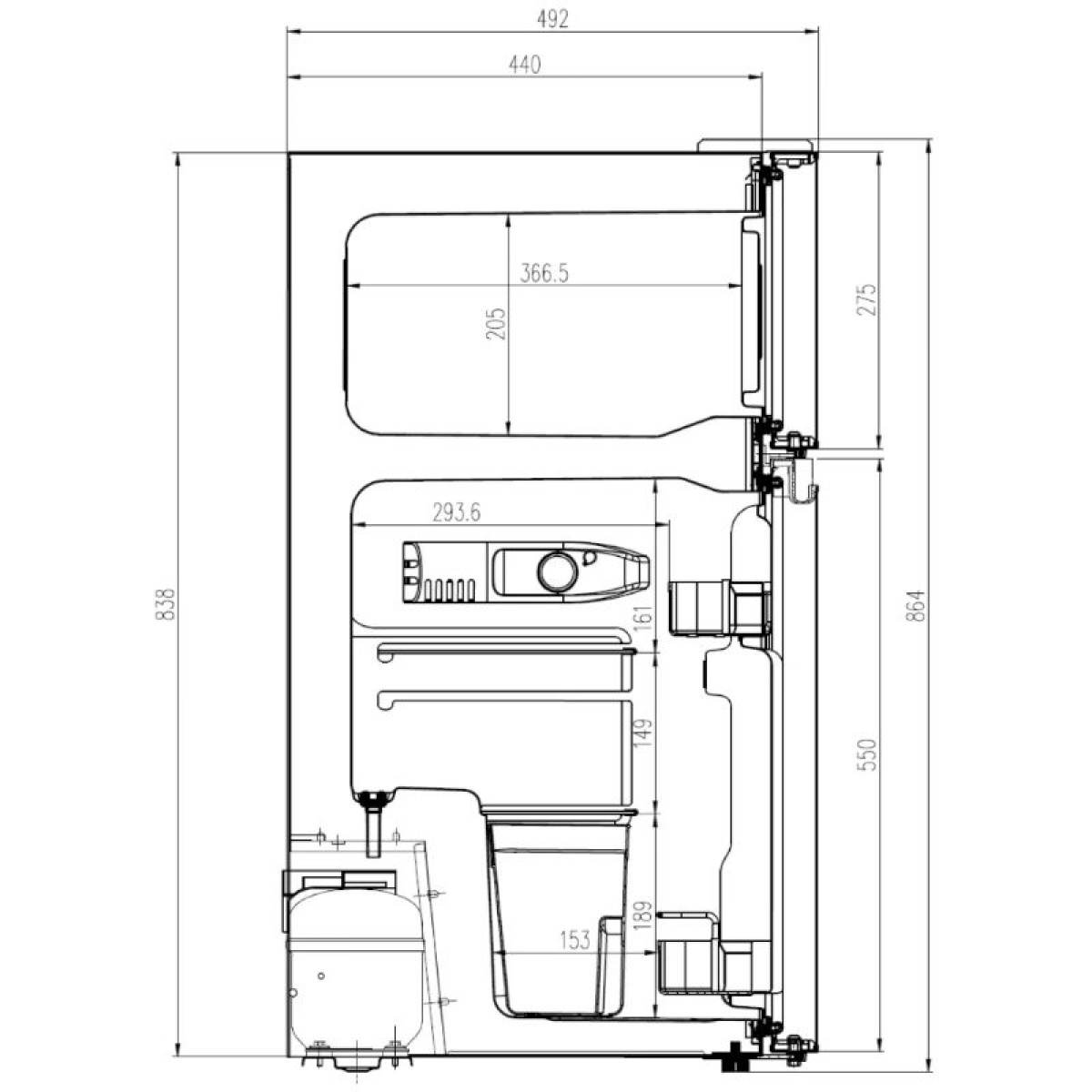  i gruppen Husvagn & Husbil / Värme, Kyla & Ventilation / Kylskåp & Kylboxar / Övriga Kylskåp/Frysar hos Campingvaruhuset i Norden AB (84281)
